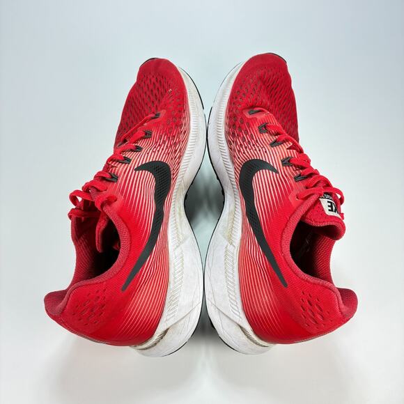 Nike Air Zoom Pegasus 34 Red White Lace Up Running Shoes 880555-602 Mens Size 11 - Picture 7 of 10